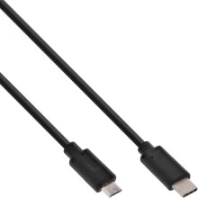 InLine USB C/USB Micro-B, 2 m USB кабель 2.0 Micro-USB B Черный 35742