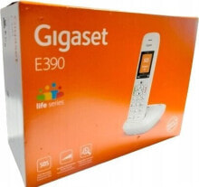 Gigaset E390 Telefon analogowy/DECT Nazwa i identyfikacja dzwoniącego Biały