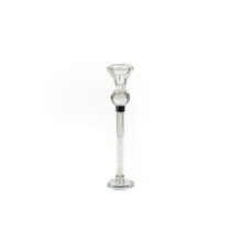 Candleholder Romimex Transparent Glass 6 x 26 x 6 cm