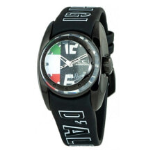 Мужские наручные часы с ремешком Мужские наручные часы с черным силиконовым ремешком Chronotech CT7704B-35 ( 37 mm)