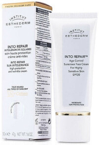 Revitalisierende Gesichtscreme - Institut Esthederm Into Repair Age Control Sunsceen Face Cream For Highly Sensitive Skin SPF20