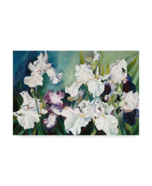 Trademark Global joanne Porter 'Plum And White Iris' Canvas Art - 30