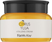 Erfrischende Creme für Gesicht, Hals und Dekolleté - FarmStay Citrus Yuja Vitalizing Cream