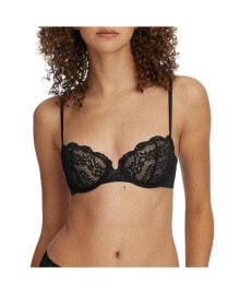 We Are We Wear Fuller Bust padded plunge bra with hardwear detail