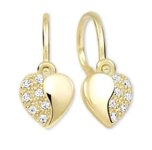 Ювелирные серьги Girls´ heart earrings made of gold 239 001 00879
