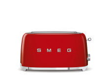 Тостеры Smeg TSF02RDEU тостер 4 ломтик(а) Красный 1500 W