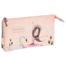 SAFTA Santoro ™ ’S Mirabelle ´´Swan Lake´´ Triple Pencil Case