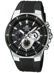Мужские наручные часы с ремешком мужские наручные часы с черным силиконовым ремешком CASIO EF-552-1AVEF EDIFICE Chronograph 44mm 10 ATM