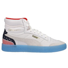 Puma Ralph Sampson Mid 4Th Of July Lace Up Mens Size 5.5 M Sneakers Casual Shoe купить в аутлете