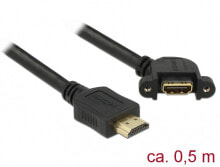 DeLOCK 85467 HDMI кабель 0,5 m HDMI Тип A (Стандарт) Черный