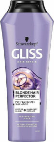 Regenerierendes Shampoo für blondes Haar mit Cranberry-Extrakt und Peptidmischung - Gliss Kur Blonde Hair Perfector Purple Repair Shampoo