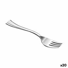Reusable fork set Algon Silver 50 Pieces 10 cm (20 Units)