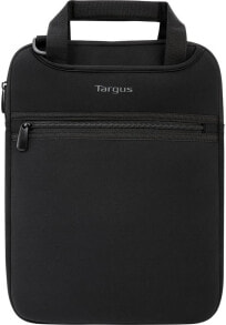 Мужская сумка для ноутбуков Targus Vertical Slipcase Secure Business Professional Travel Laptop Bag with Hidden Handles, Cross Shoulder Strap, Protective Padding for 12 Inch Laptop, Black (TSS912)