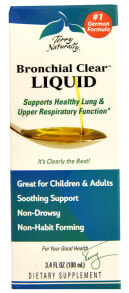 Витамины и БАДы от простуды и гриппа Terry Naturally Bronchial Clear Liquid Жидкость для поддержки здоровой функции легких и верхних дыхательных путей 100 мг