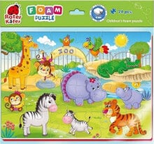 Купить пазлы для детей Roter Kafer: Roter Kafer Miękkie puzzle A4 Zoo Zwierzątka RK6020-06