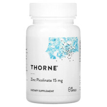 Цинк thorne, пиколинат цинка, 15 мг, 60 капсул