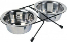 Миски trixie STAND WITH BOWLS 2x0.45l