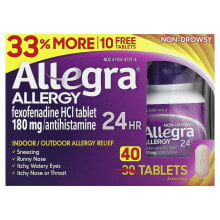 Allergy 24 HR, Non-Drowsy , 40 Tablets