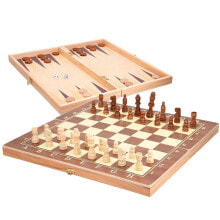 CB GAMES 3 In 1 Chess. Checkers And Backgammon Case Board Game