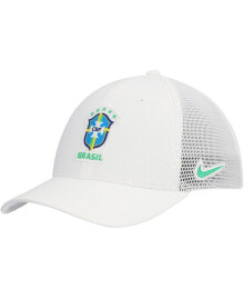 Nike men's White Brazil National Team Legacy91 Aerobill Performance Flex Hat
