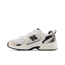 New Balance NB 530 舒适百搭 织物人造革减震防滑 低帮 休闲跑步鞋 男女同款 白黑金