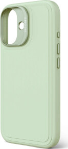 Decoded Decoded AntiMicrobial Silicone Stacks Backcover - silikonowa obudowa ochronna do iPhone 16 kompatybilna z MagSafe (mist green)