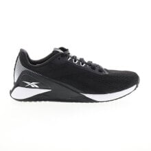 Reebok Nano X1 Womens Black Canvas Lace Up Athletic Cross Training Shoes купить онлайн