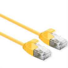 Кабели и разъемы для аудио- и видеотехники rOLINE 21.15.3921 сетевой кабель 0,3 m Cat6a U/UTP (UTP) Желтый
