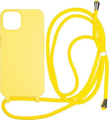 MOBILE ORIGIN Etui Lanyard Yellow - iPhone 15