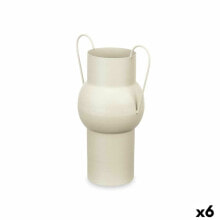 Vase Light brown Steel 22 x 32 x 14 cm (6 Units)