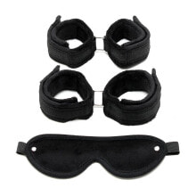 Наручники или фиксатор для БДСМ Rimba Bondage Play Handcuffs, Foot Cuffs and Mask Black