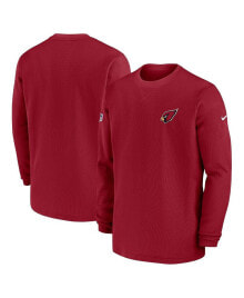 Nike men's Cardinal Arizona Cardinals 2023 Sideline Throwback Heavy Brushed Waffle Long Sleeve Top