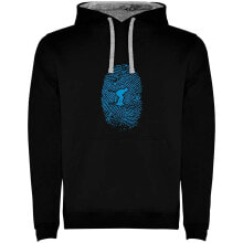 KRUSKIS Skier Fingerprint Two-Colour Hoodie