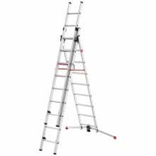 HAILO ProfiLOT Combi 1x8 Steps Extendable Aluminum Ladder