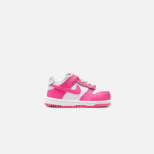 Nike TD Dunk Low - White / Laser Fuchsia