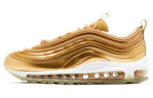 Nike Air Max 97 Metallic Gold 减震 低帮 跑步鞋 女款 金色 / Кроссовки Nike Air Max 97 Metallic Gold CJ0625-700