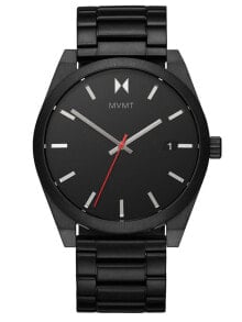 Мужские наручные часы с черным браслетом MVMT 28000039-D Element Ash Black Mens 43mm 5ATM