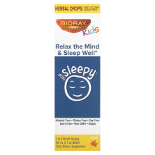 Bioray Inc., NDF Sleepy для детей, Relax The Mind & Sleep Well (расслабление и крепкий сон), со вкусом кленового сиропа, 60 мл (2 жидкие унции)