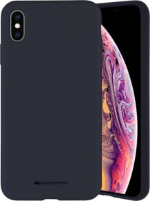 Mercury Mercury Silicone iPhone Xs Max granatowy /navy