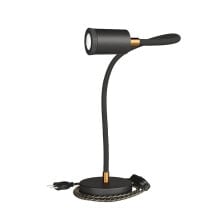 CREATIVE CABLES Table Flex GU1d0 articulated table lamp with mini led spotlight and 2-pole plug