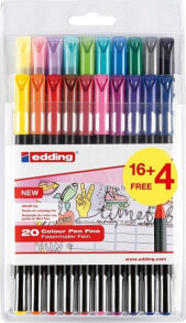 Edding Pisak z cienką końcówką e-1200 EDDING, 1 mm, 20 szt., mix kolorów