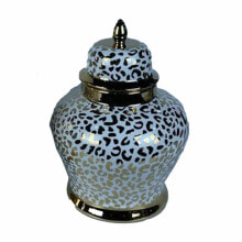 Купить вазы для цветов DKD Home Decor: Колониальная ваза из фарфора DKD Home Decor Золото Белая (22 x 22 x 30 см)