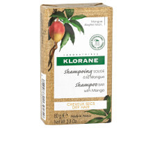Klorane Mango Solid Shampoo Увлажняющий твердый шампунь с экстрактом манго для сухих волос 80 г