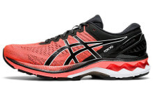 Asics Gel-Kayano 27 Tokyo 奥运会 经典拼色休闲 防滑耐磨透气 低帮 跑步鞋 男款 黑红 / Кроссовки Asics Gel-Kayano 27 Tokyo 1011B077-600