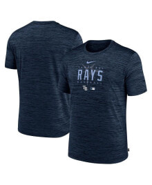 Nike men's Navy Tampa Bay Rays Authentic Collection Velocity Performance Practice T-shirt