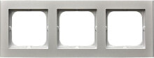Розетки, выключатели и рамки ospel Triple surround Sonata silver matt (R-3R / 38)