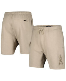 Купить мужские шорты Pro Standard: Men's Khaki Los Angeles Angels Neutral Fleece Shorts