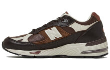 New Balance 991系列 防滑耐磨 低帮 跑步鞋 棕色 英产 / Кроссовки New Balance 991 M991GBI