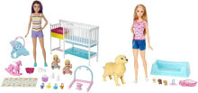 Куклы модельные игровой набор Barbie Skipper Babysitters Кукла-няня, с 15 аксессуарами