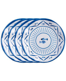 Купить посуда и приборы для сервировки стола Q Squared: Melamine Sardinia 8" Salad Plate Set/4